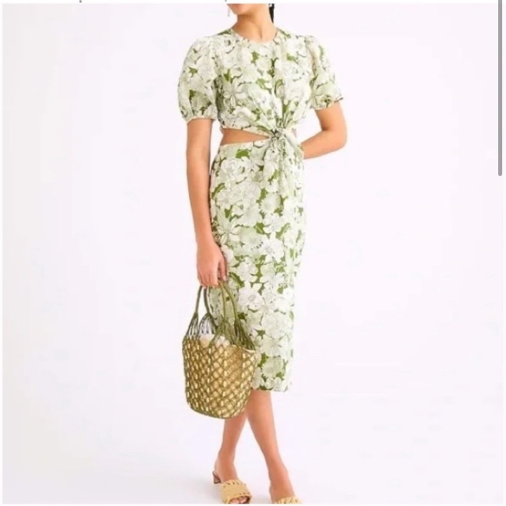 J. Crew x Liberty London Floral Linear CutOut Dress Size 0 New w/tag. Never worn